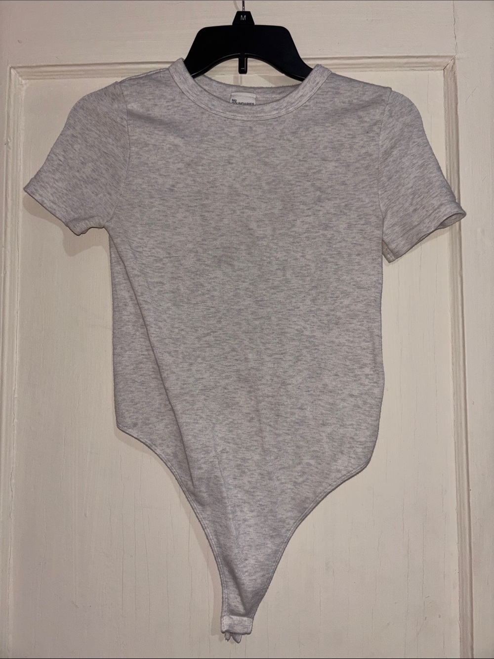 Light gray short sleeve Bodysuit
